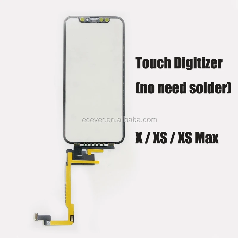 
Long Cable Touch Screen Digitizer Without or with OCA for iphone X XS MAX Refurbish Regeneration 