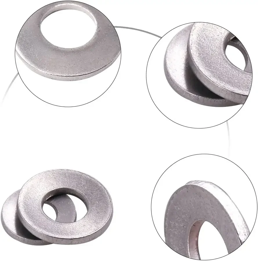 Stainless Steel 304/316 Belleville Washers M20 Conical Disc Spring Cup Washers