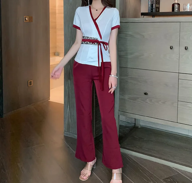 Foot bath technician new work clothes sexy slimming suit health pavilion foot massage bath massage foot work clothes