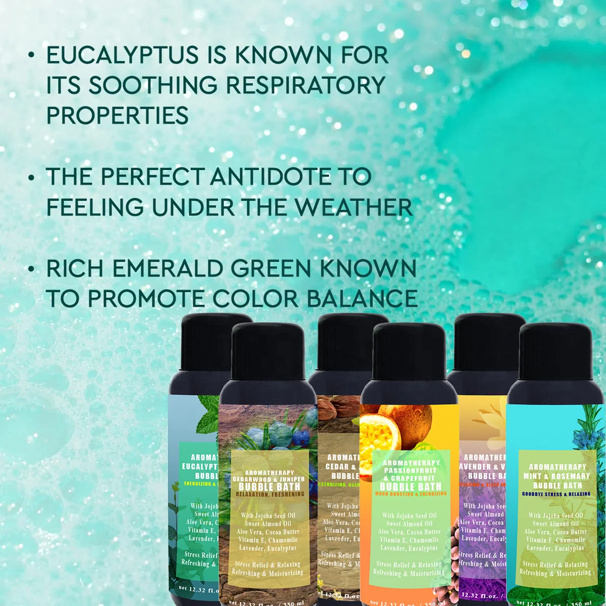 6 популярных ароматерапевтических успокаивающий увлажняющий Расслабляющая жидкая ванна для домашнего спа-душа гель для душа с эвкалиптом мятный розмарин