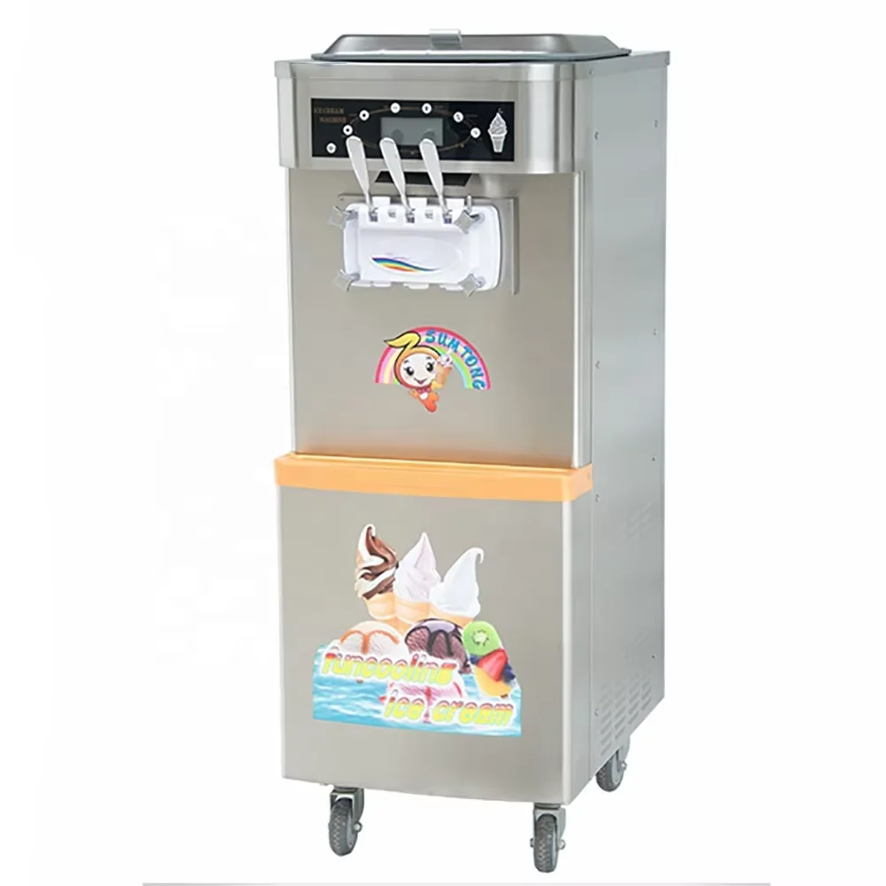 Cheap Price Automatic 3 Flavor Fruit Commercial Making ice cream maker machine  Sale In Pakistan