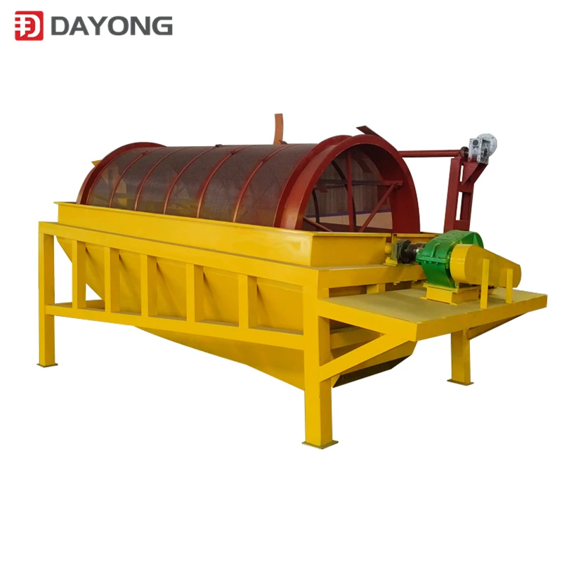 City Garbage Waste Sorting Plant Trommel Screen Separator Machine For Paper Wood Plastic