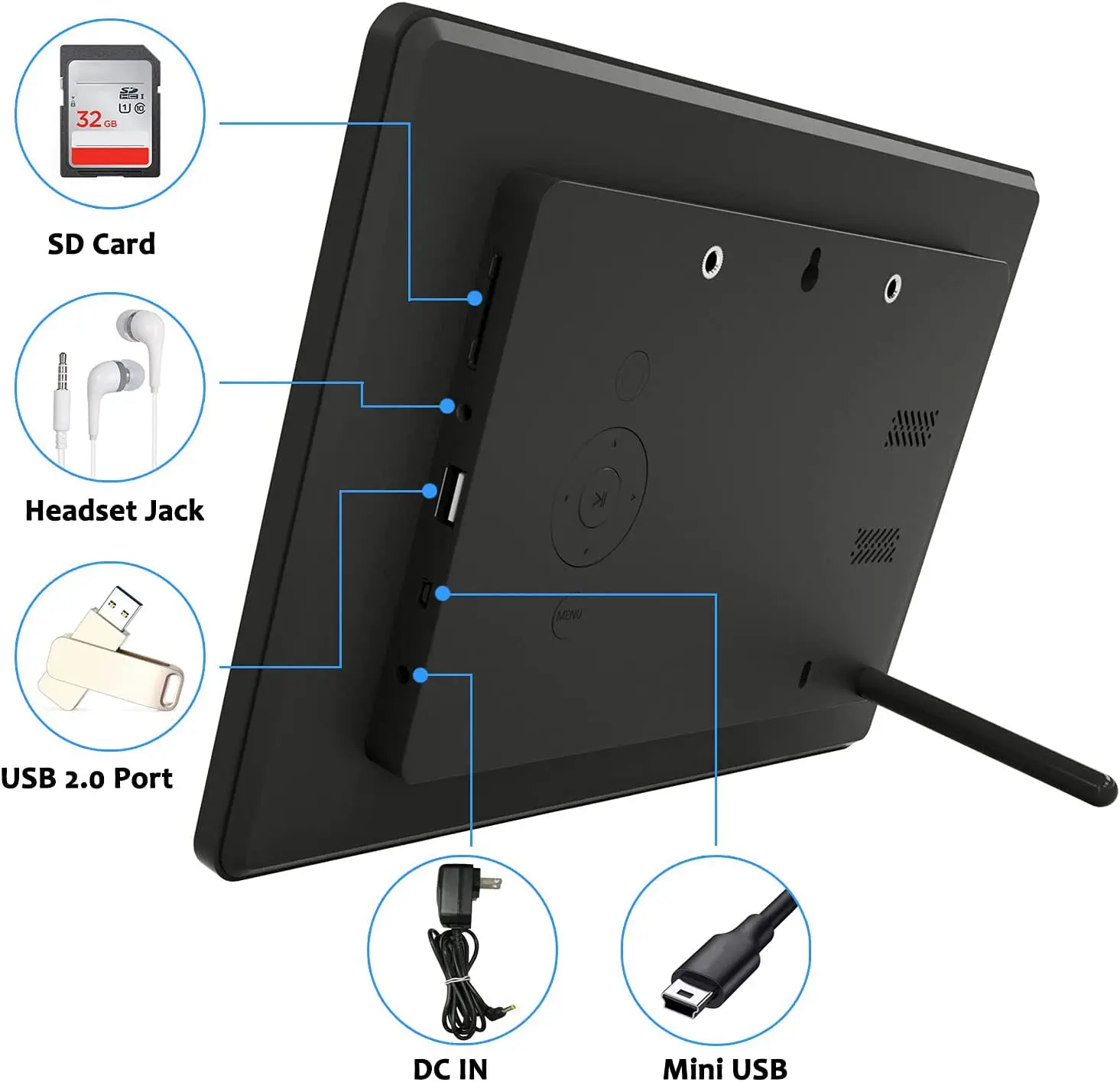 Скачать бесплатно Mp3 Mp4 Календарь Led A3 A4 пластиковое воспроизведение видео 10,1 дюймов цифровая фоторамка