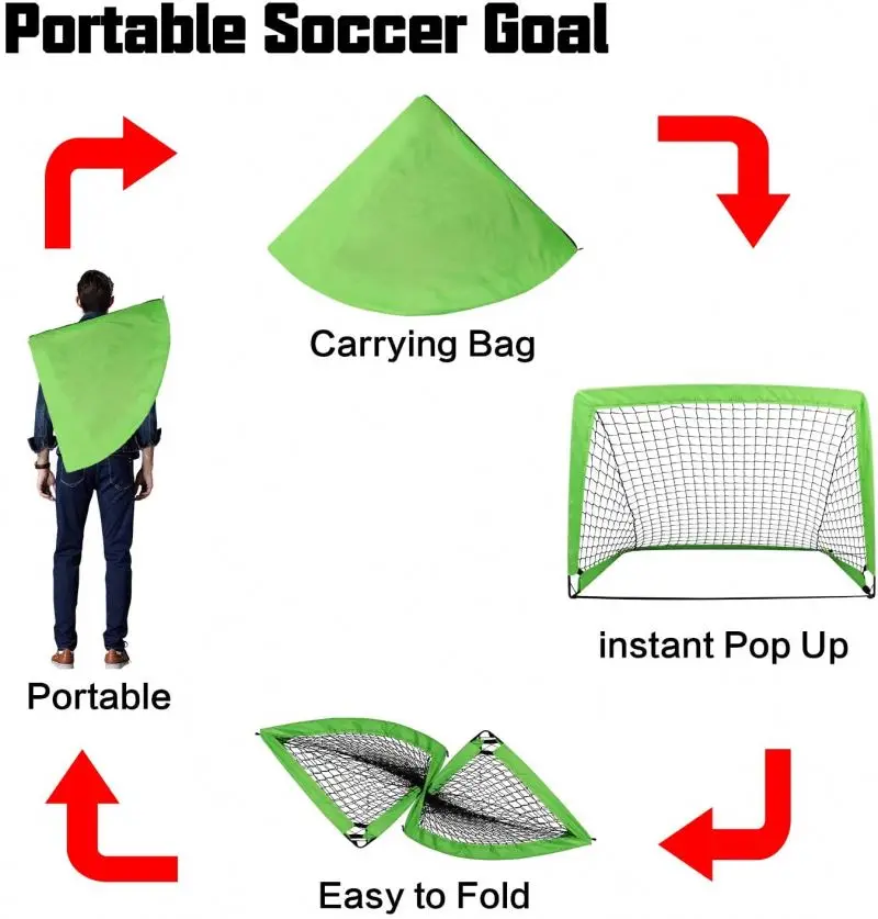 High Quality Football Net Soccer Goal, Soccer Portable Goal, Portable Soccer Goal Net For Sale