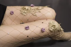 Женское нижнее белье в сеточку, чулки, колготки, колготки с вышивкой