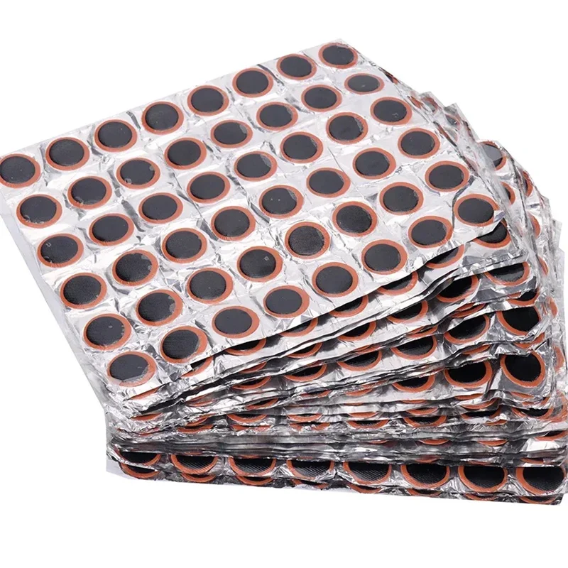 Rubber Puncture Patches Bicycle Tire Tyre Tube Repair Cycle Patch Kit No Glue Bike Inner Tube  Repair Tools