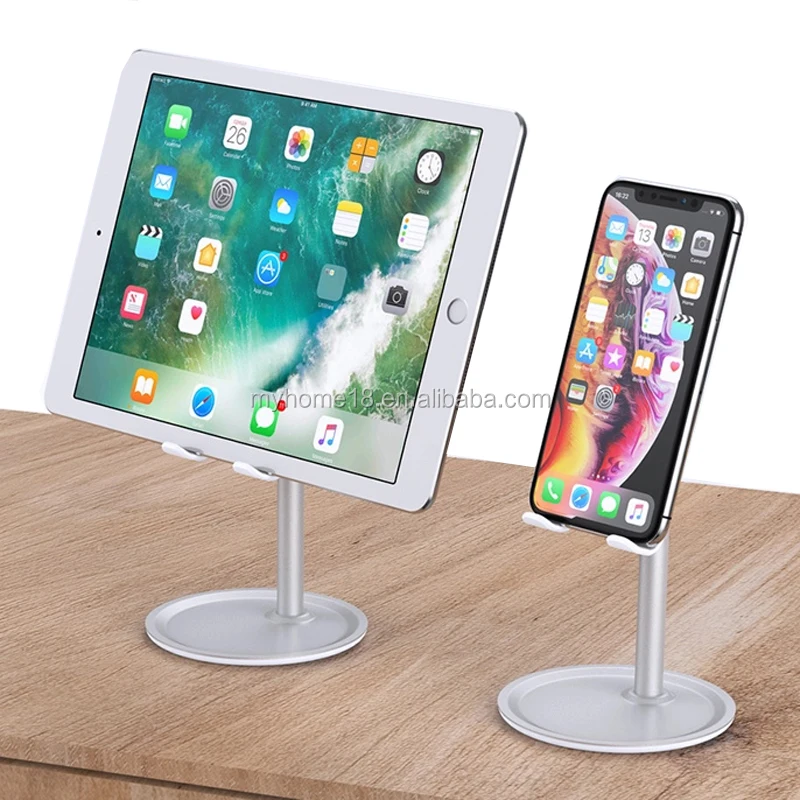 Universal Alloy Desktop Tablet Holder Adjustable Mobile Phone Holder Stand for For iPhone iPad and Cell phone