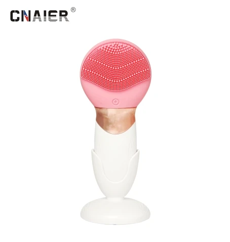 AE-616 CNAIER Handheld Electric Silicone Facial Cleanser Waterproof Skin Cleansing Brush