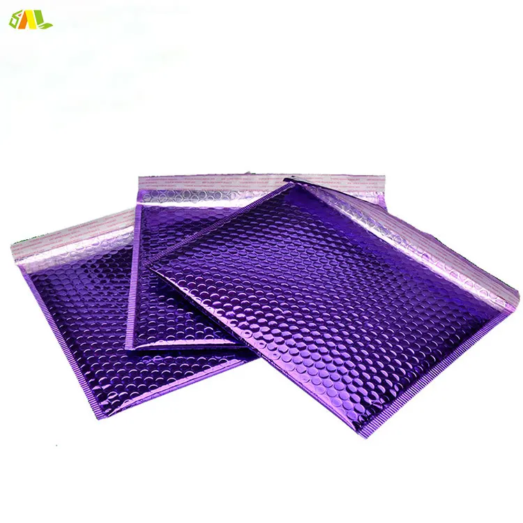 15 CM X 20 CM Advanced Custom Metallic Foil Custom Logo Colored Rose Gold Bubble Envelope