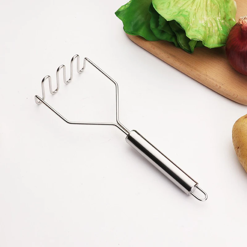Hot Sales Heavy Duty 2 Pack Kitchen Tool Mashed Potatoes Beans Vegetables Stainless Steel Potato Masher