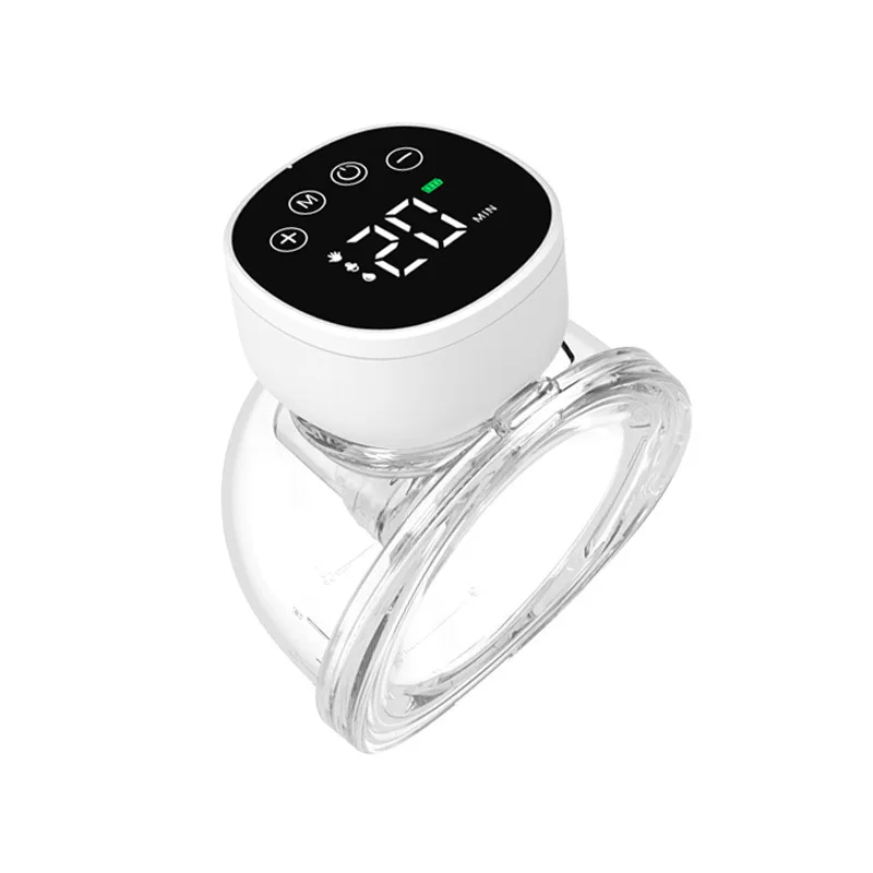 Large LED display hands-free Electric Wearable Breast Pump Camping Wearable Breast Pump Bpa Free Wearable Electric Breast Pump