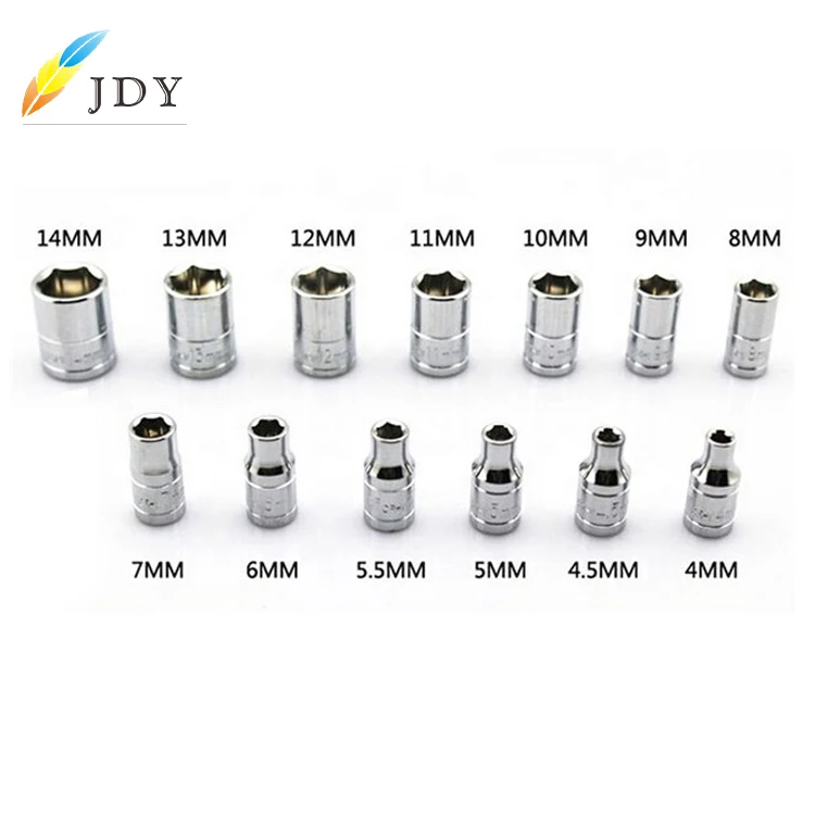 46 шт. в одном наборе инструменты для авторемонта комбинированный набор ударных торцевых гаечных ключей гаечный ключ 1/4 Набор торцевых ключей с храповым механизмом