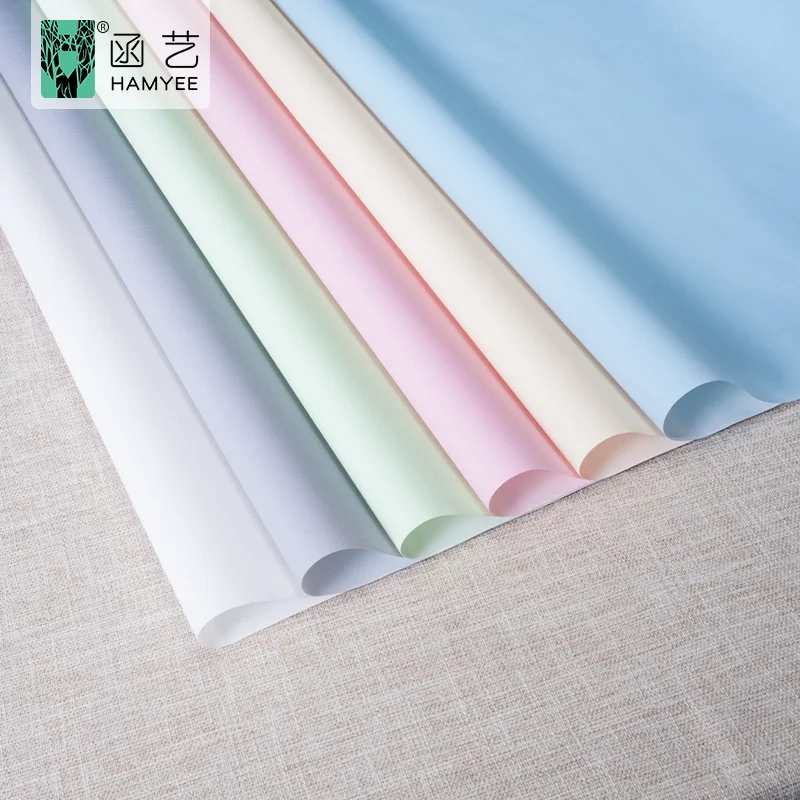 Removable macaroon color interior electrostatic adsorption wall protection film