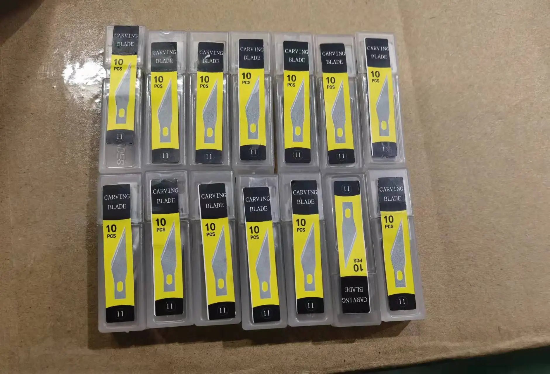 11 Blades Craft Artwork Cutting Knife DIY Carving Knife Stencil Scoring Hobby Chiseling Model Repairing Sculpture Scalpel Knife