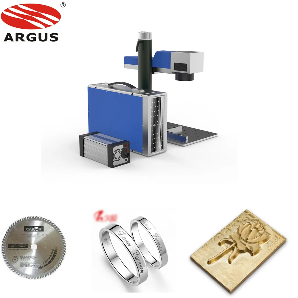 Волоконно-лазерная маркировочная машина Argus Laser 20w raycus jpt ipg для продажи металлический и неметаллический
