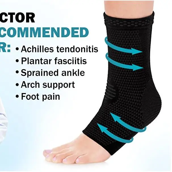 Дышащий фиксатор голеностопа из бамбукового волокна нейлона и