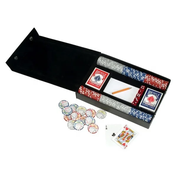 ABS CERAMIC CLAY Poker Chips Blackjack Games 11.5g Poker Set with Cards 100 Piece Championship Edition Poker Chip
