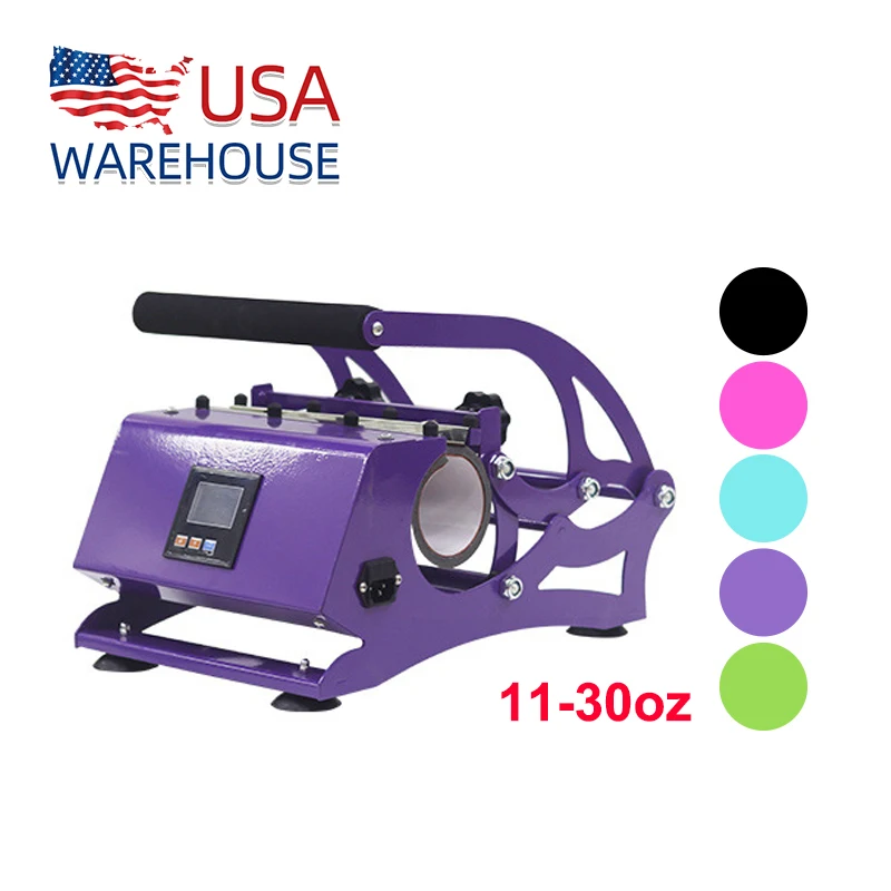 Multi size automatic heat press machine Thermal Transfer 20oz 30oz straight sublimation tumbler mug bottle heat transfer machine