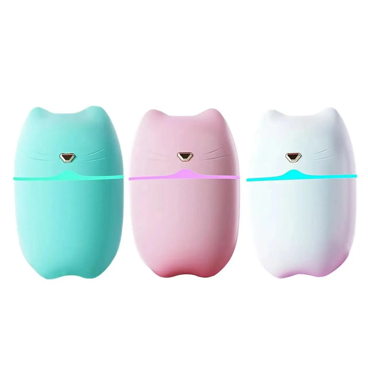 2024 Portable LED Light Mini Spray Mist Humidifier Cute Wet Aroma Essential Oil Diffuser Car Usb Diffuser Aroma Air Humidifier