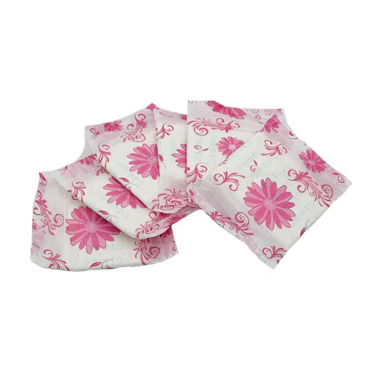 Eco-friendly Biodegradable Disposable Sanitary Napkin for Women Super Absorbent Panty Liner Made From Organic Cotton and Paper