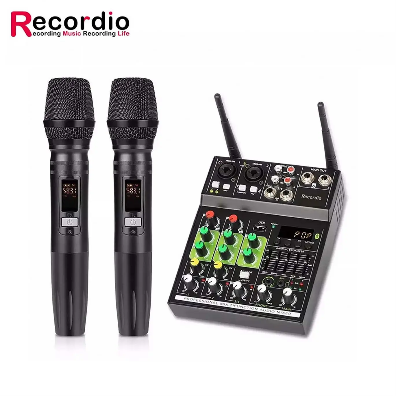 GAX-GT4 Recordio Streming Professional Live Broadcasting Studio Recording Audio Mixer For Sound Card With Great Price