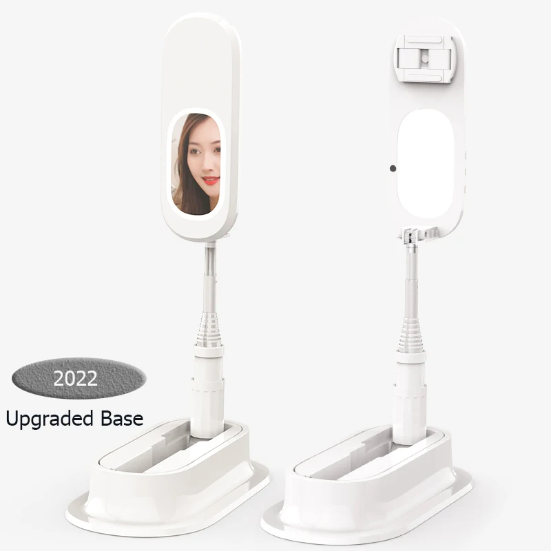 Multi-function Live Box Telescopic Foldable Phone Holder Fill Light Upgraded Desk Top Floor 2in1