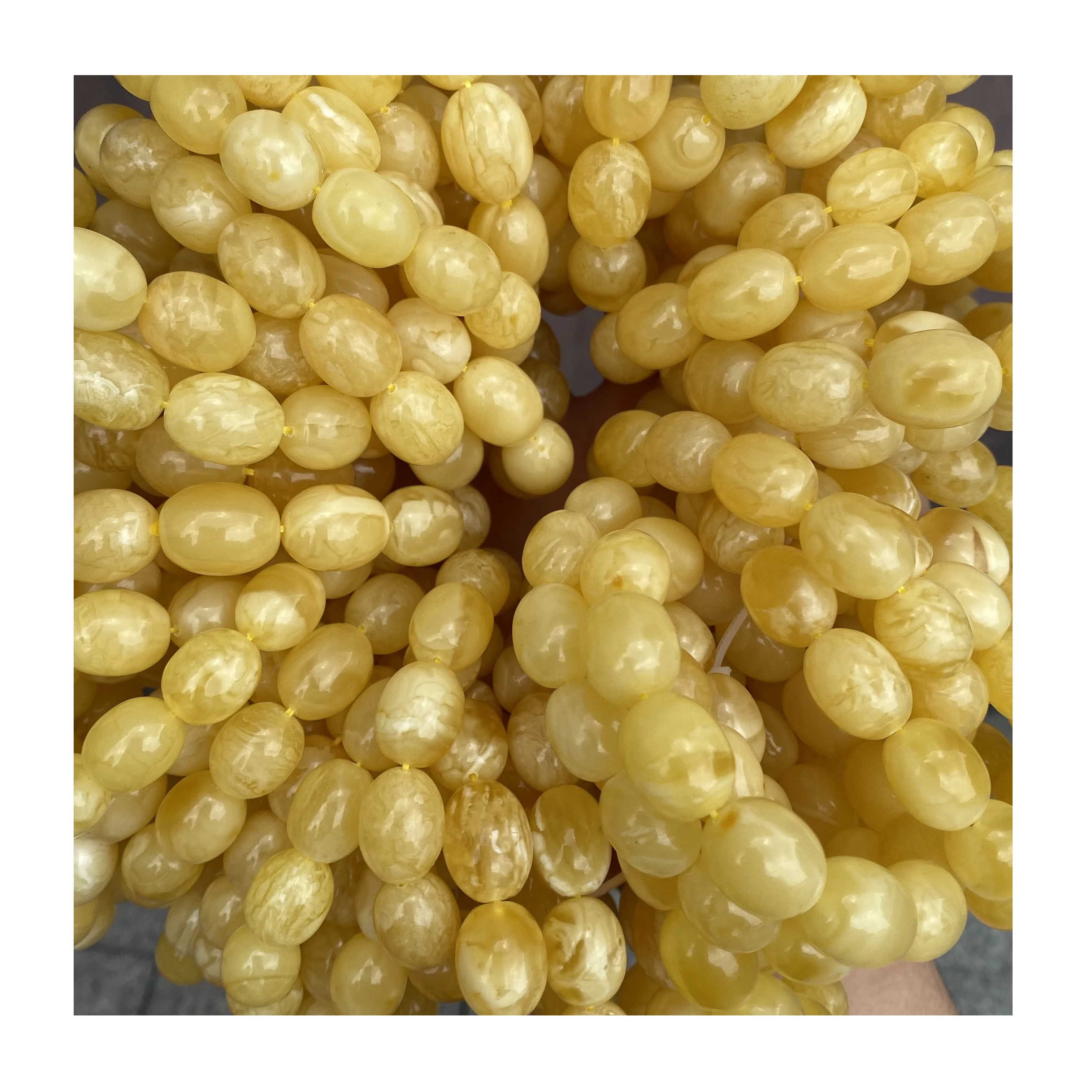 Натуральный Балтийский русский Янтарный 10-14 мм желтый тигровый узор из кожи jujube форма Янтарный бисер Янтарный мусульманский четки ожерелье браслет