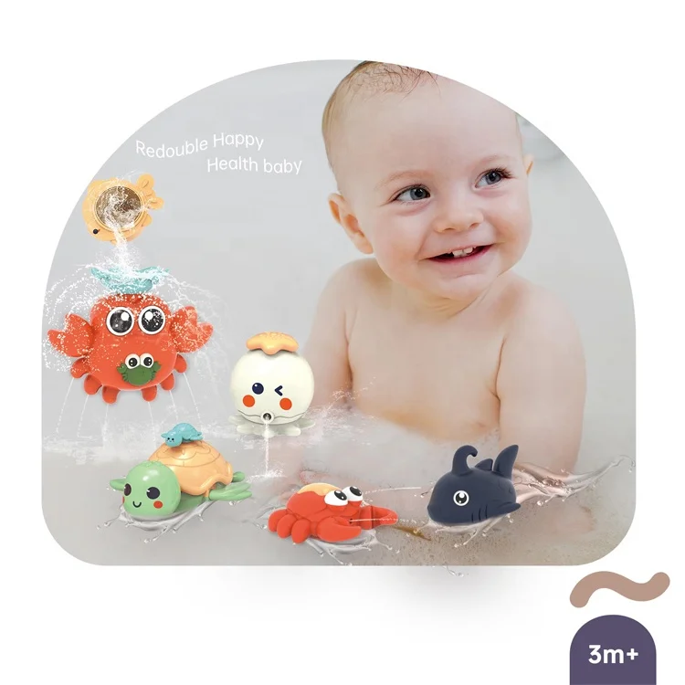 Splashy Bath Play Set for Toddlers Free Bath Time Toy Bathroom Wall Bathtub Tub Shower Gift for Kids