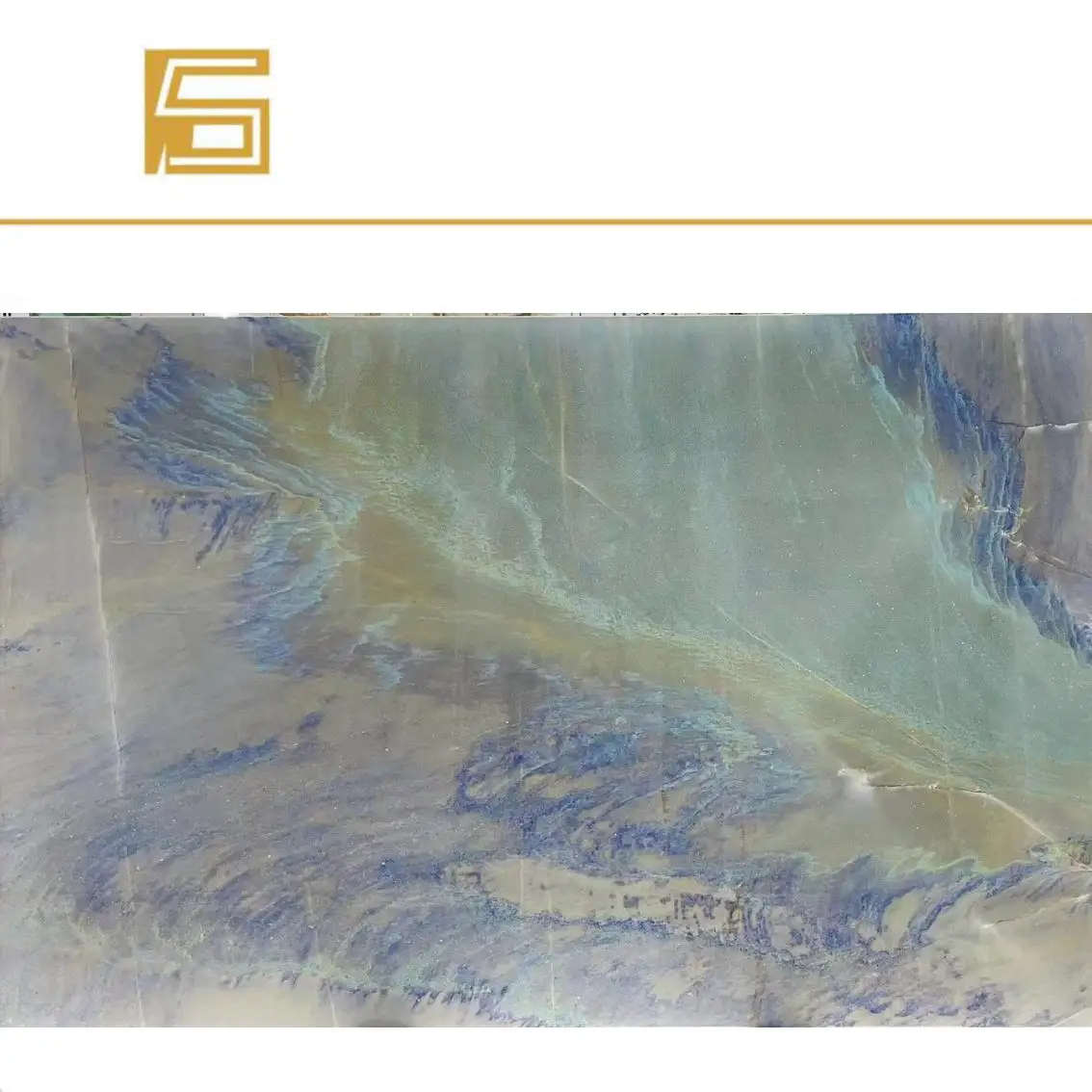 exotic natural marble blue quartzite slab tile light blue natural quartzite wall panel background