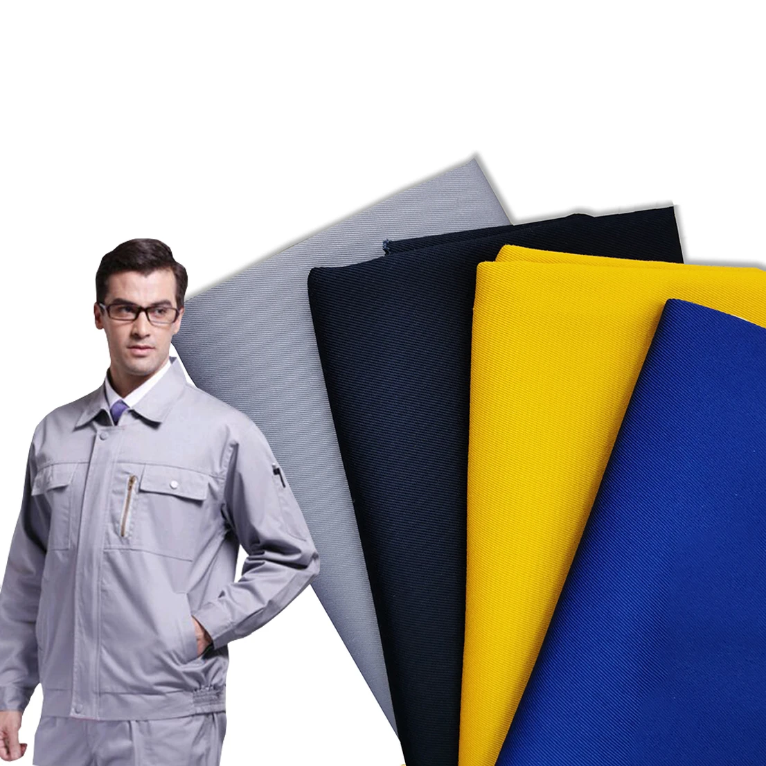 Factory Supply Free Sample Yardage Polycotton 65/35 Polyester Cotton T/C Fabric for Workwear School Uniform Textile Fabric