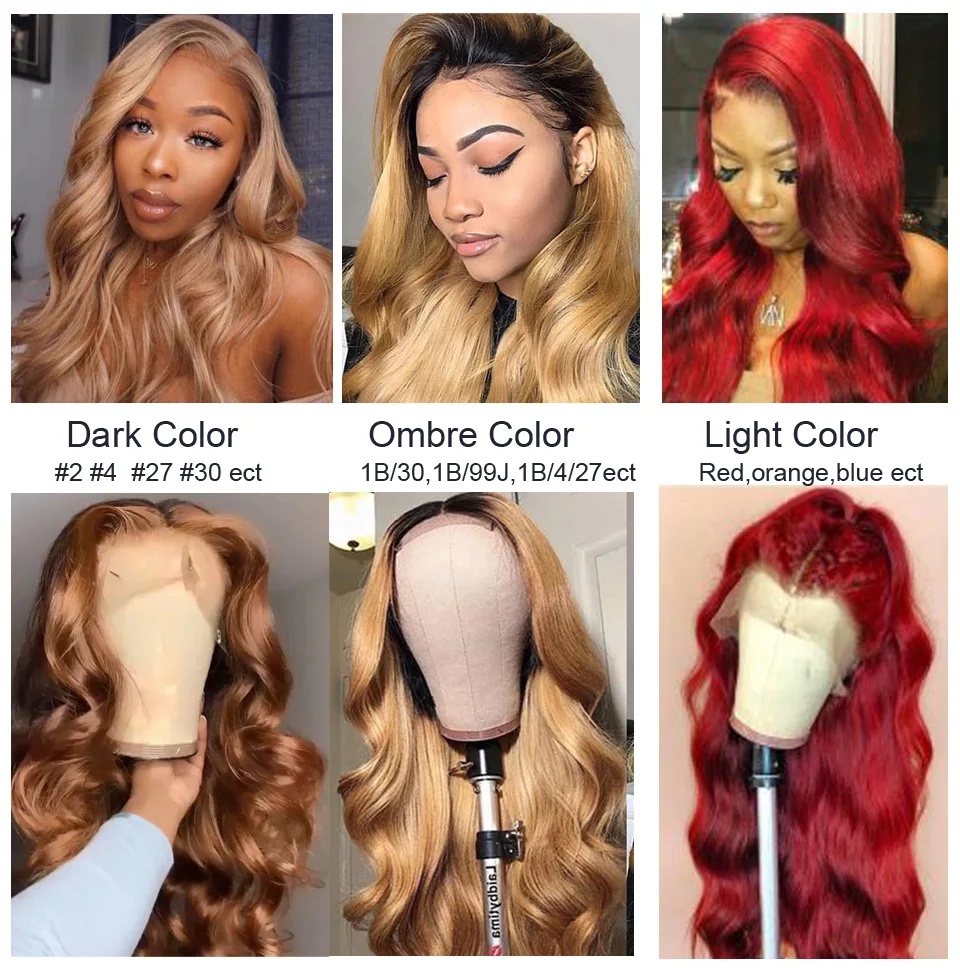 Cheap Human Hair Lace Front Wig with Low Price Highlighted Water Wave Wig Highlights Manufacturer in China with Brown Swiss Lace