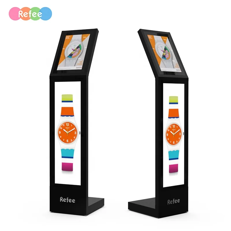 Free CMS LCD advertising player Smart Digital Picture Frame android LCD Wide screens stretch bar