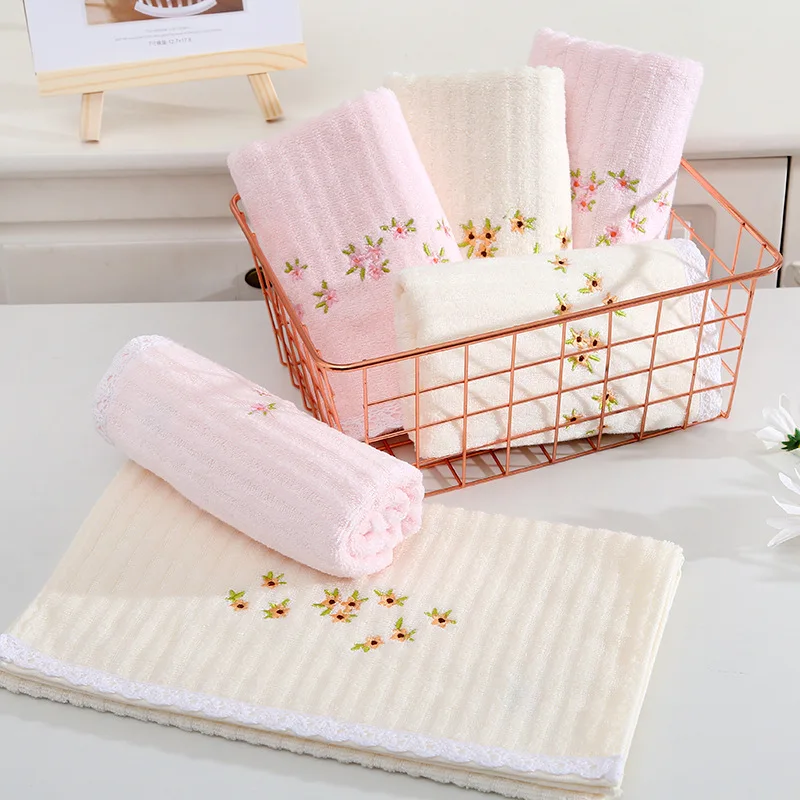 Sensitive muscles Gospel 3a pure cotton face towel Soft skin bath towel thickened not easy to drop the beard towel