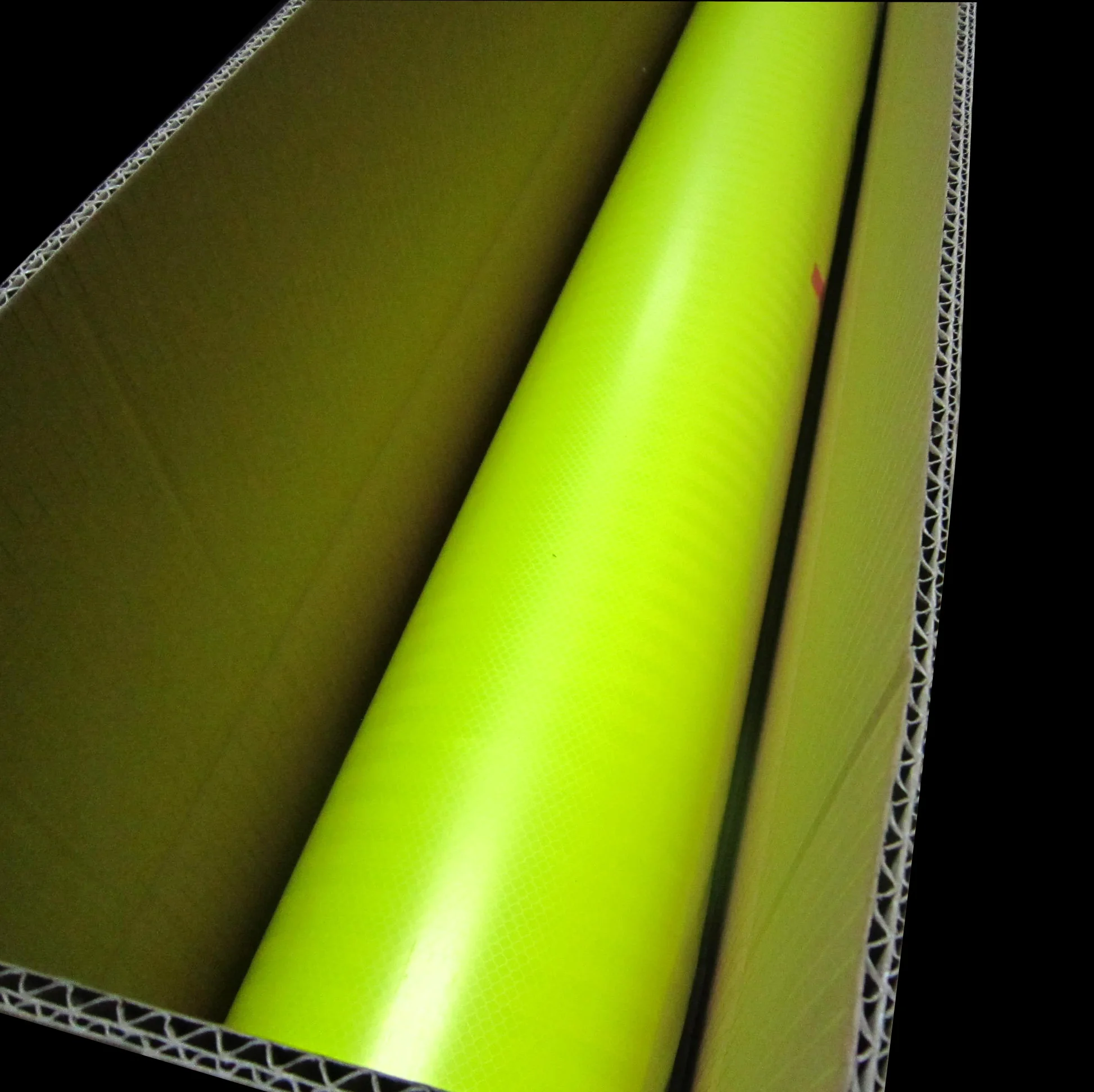 От 7 до 10 лет срок службы оптовая продажа флуоресцентный желтый зеленый Светоотражающие стикеры извести отражающая лента для безопасности предупреждающие знаки