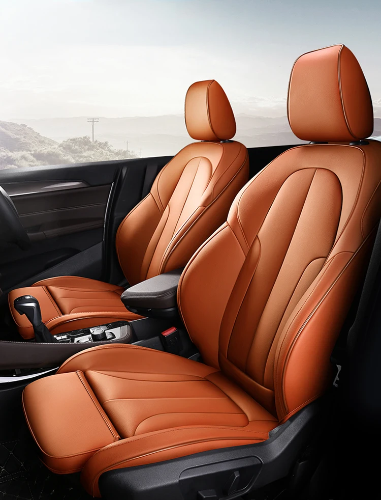 luxury leather car seat leather cover for BMW X1 customize