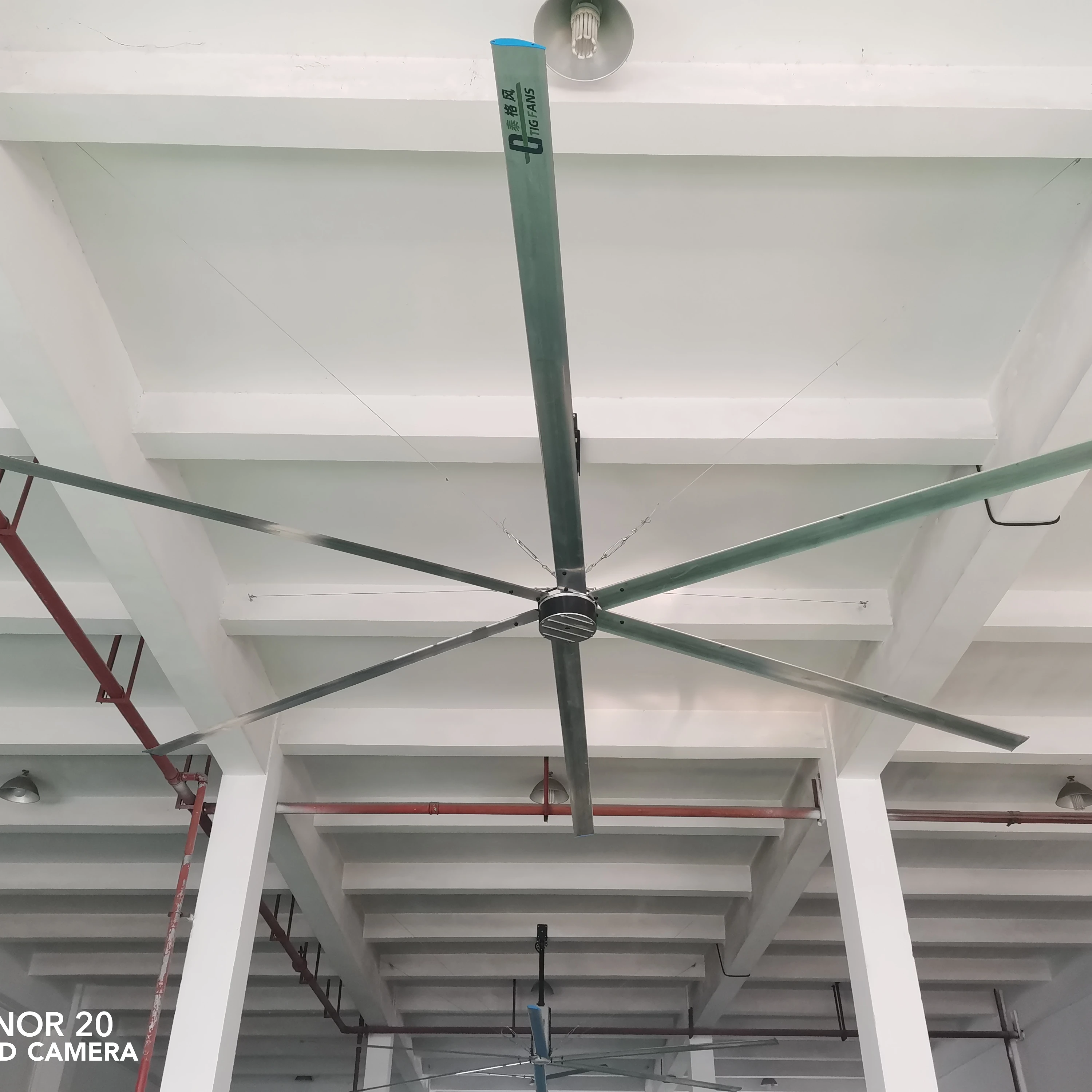 24ft 1.5kw большой потолок hvls промышленные вентиляторы hvls промышленный Потолочный Вентилятор промышленный потолочный вентилятор
