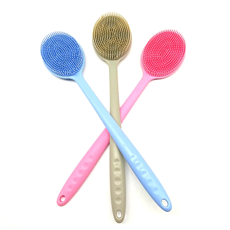  Silicone Backing Scrubber for Shower Body Men and