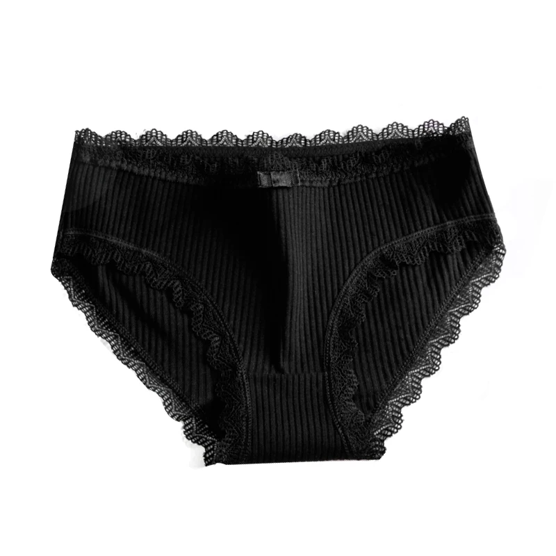 Thread cotton stuff low waist cute lace sexy panty hot girl briefs