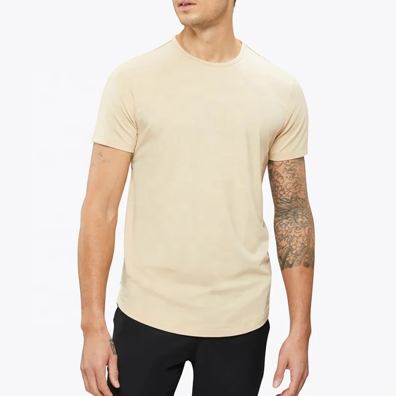 2023 Spring New Collection Curve-Hem Tee Heavyweight tshirts Pima Cotton Hot