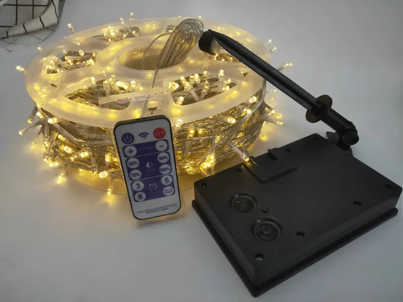 Outdoor Patio Decoration Light Chain 50M 400LED Solar Christmas Lights