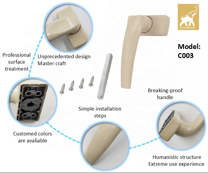 Zinc brass material key square rose stainless steel interior lever handle mortise door lock set windows pull accessories entranc
