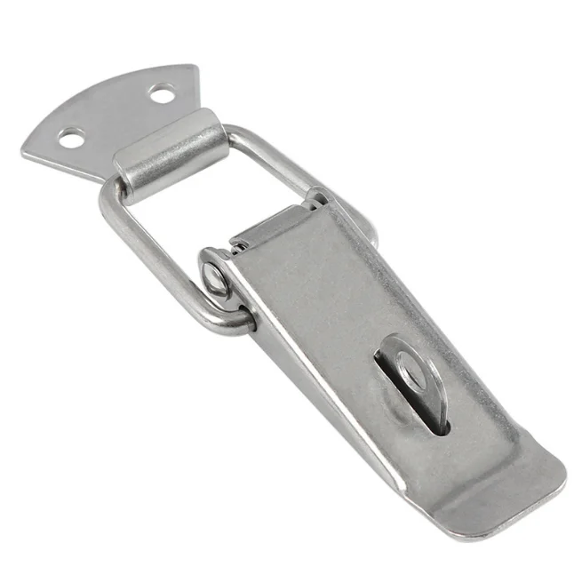 Optional material latch hasp lock case box catch fasten down individual package nickel plated iron 201 steel draw toggle  latch