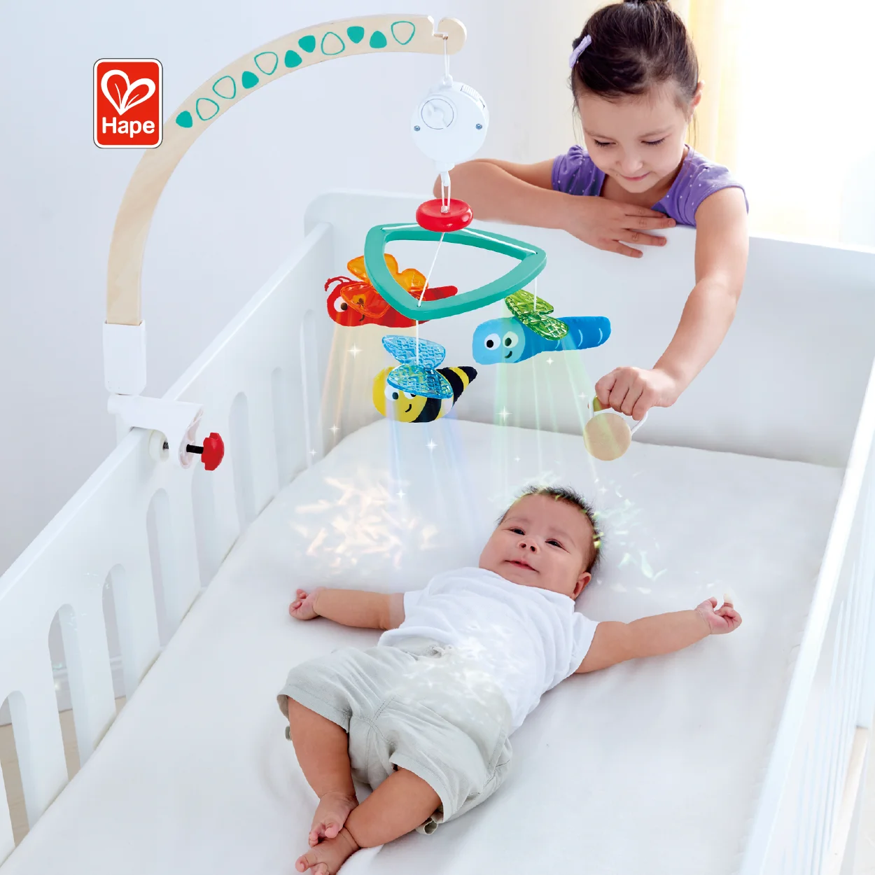 High Quality No Battery Required Toy Music Box  Colorful Turns Mobile