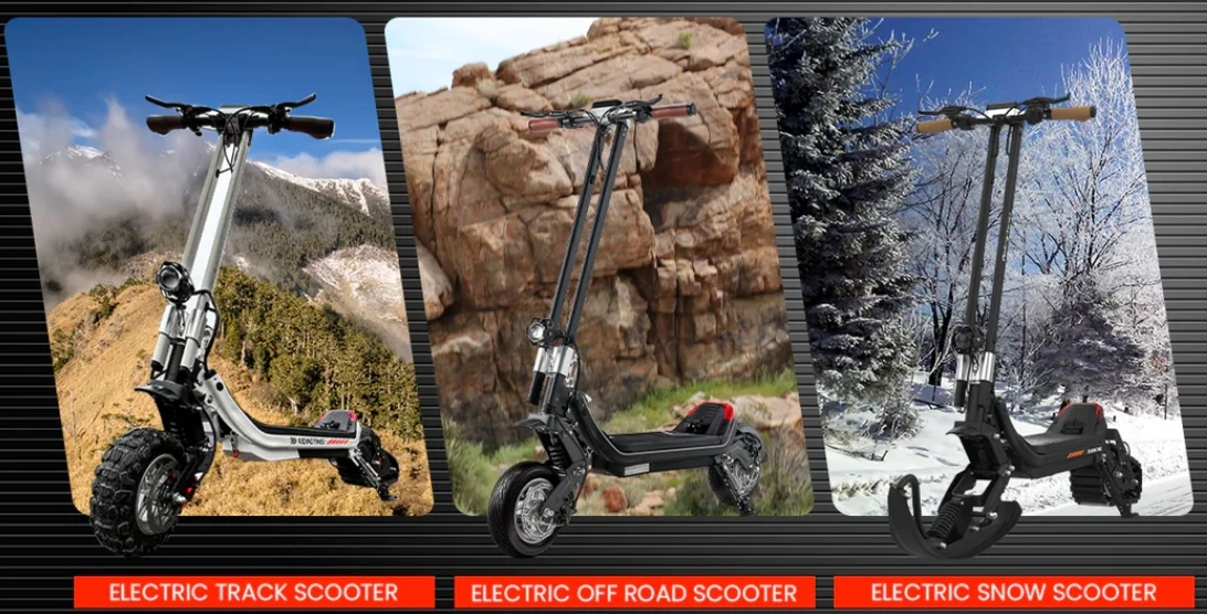 USA warehouse Electric Snow Scooter Innovative Skate Snowmobile 2 Wheel Folding Snow Mobile with Removable Battery