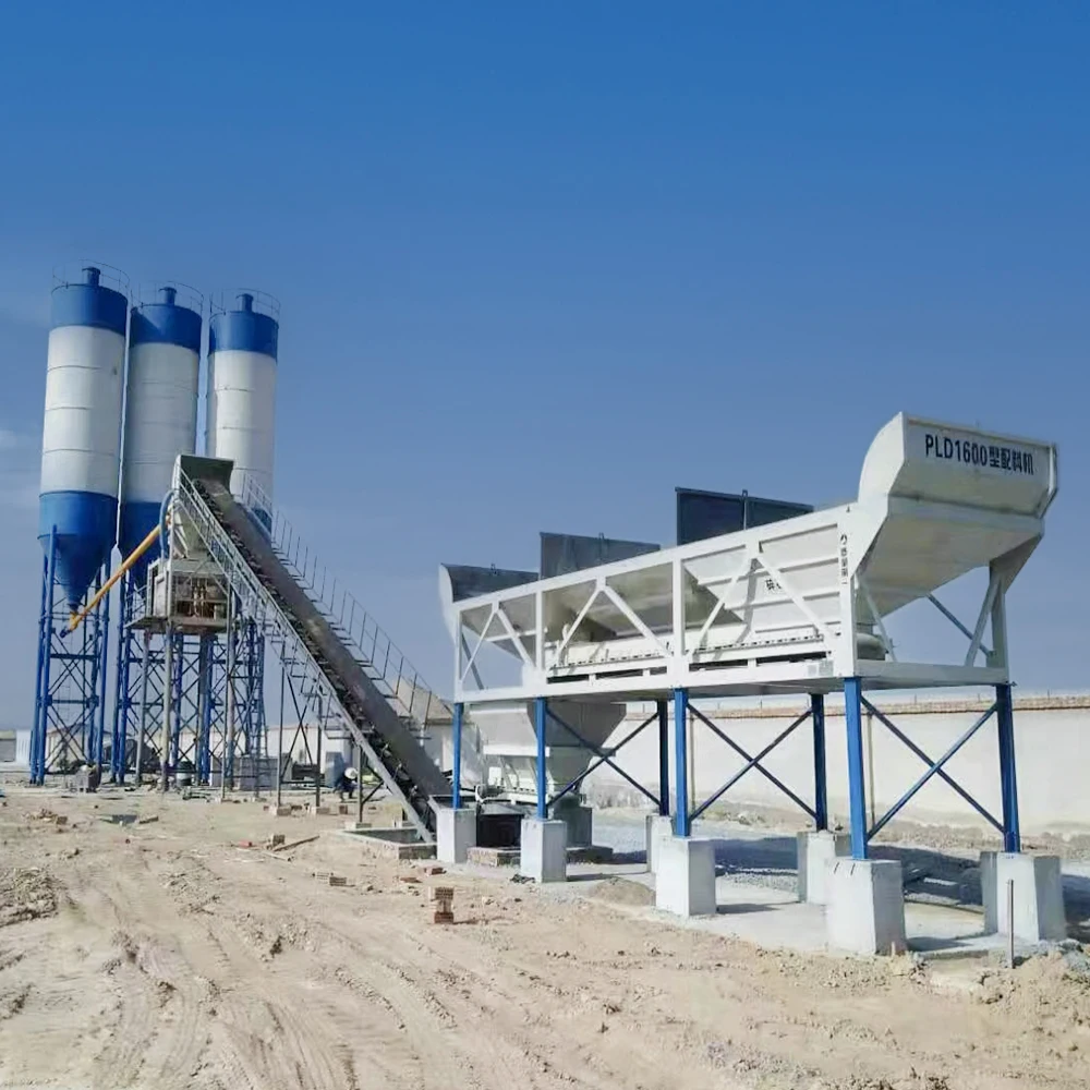 Factory price foundation-free concrete batching plant fully automatic Twin-shaft JS concrete mixer