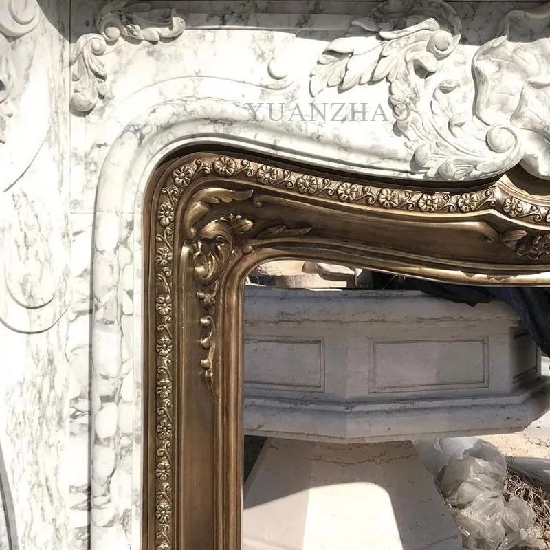 Living Room Marble Stone Fireplace Surrounds Stone Mantel  Italian Marble Fireplace