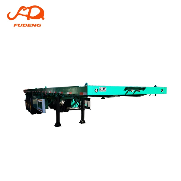 2/3 axles heavy duty 40ft container flatbed semi trailer truck for sale