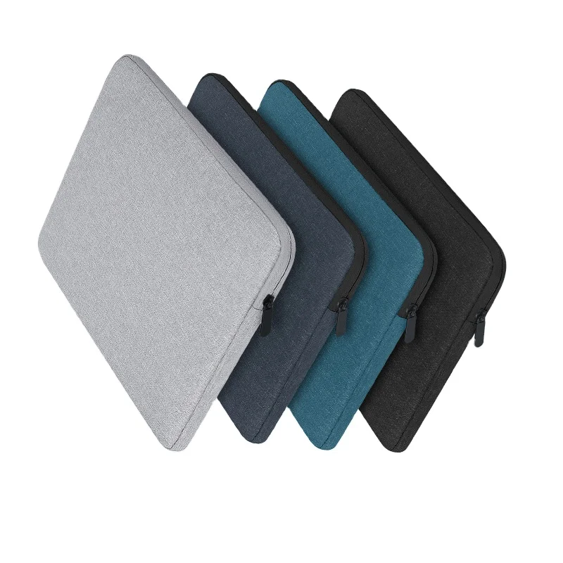 Custom Logo Shockproof Waterproof Polyester Velvet Lining Tablet 11 13 15 Inch Laptop Computer Sleeve Case Bag For Women Men