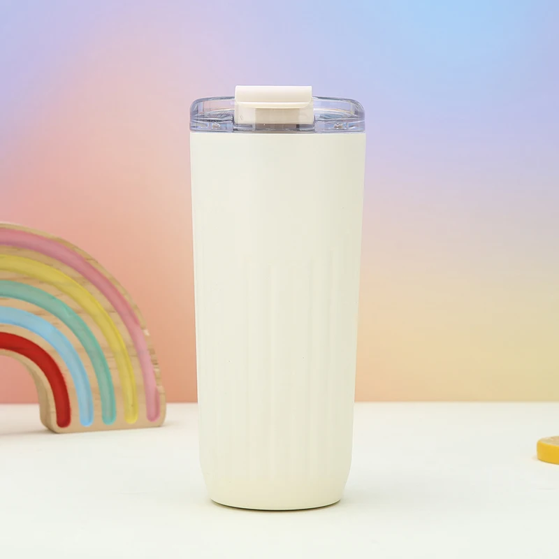 Travel Coffee Mug Tumbler with Lid Reusable Insulated Stainless Steel Cold Brew Iced Coffee Cup Thermos