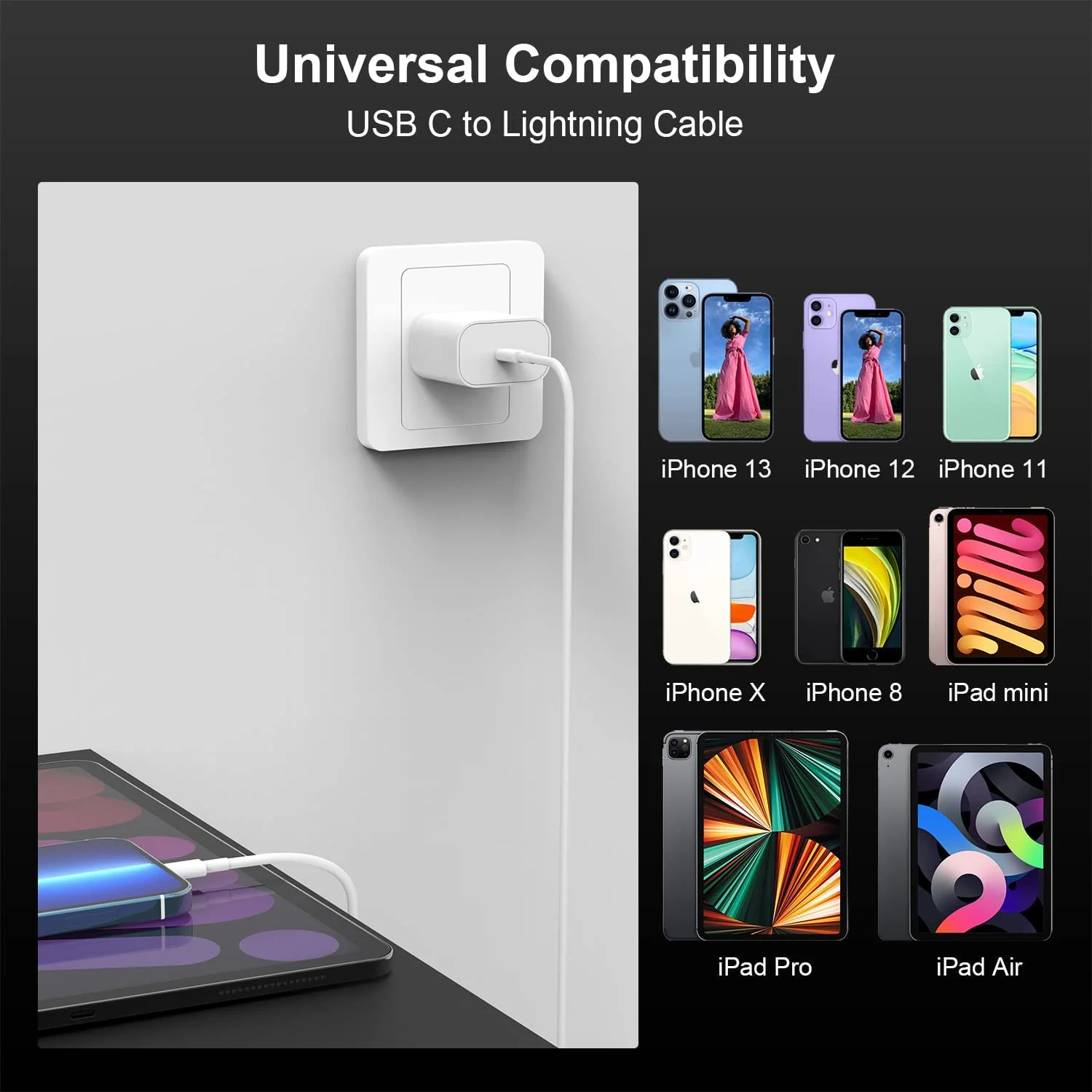 3ft 6ft PD High Quality Custom Fast Charging Mobile Phone Usb Type C Data changing cables for phones iPhone